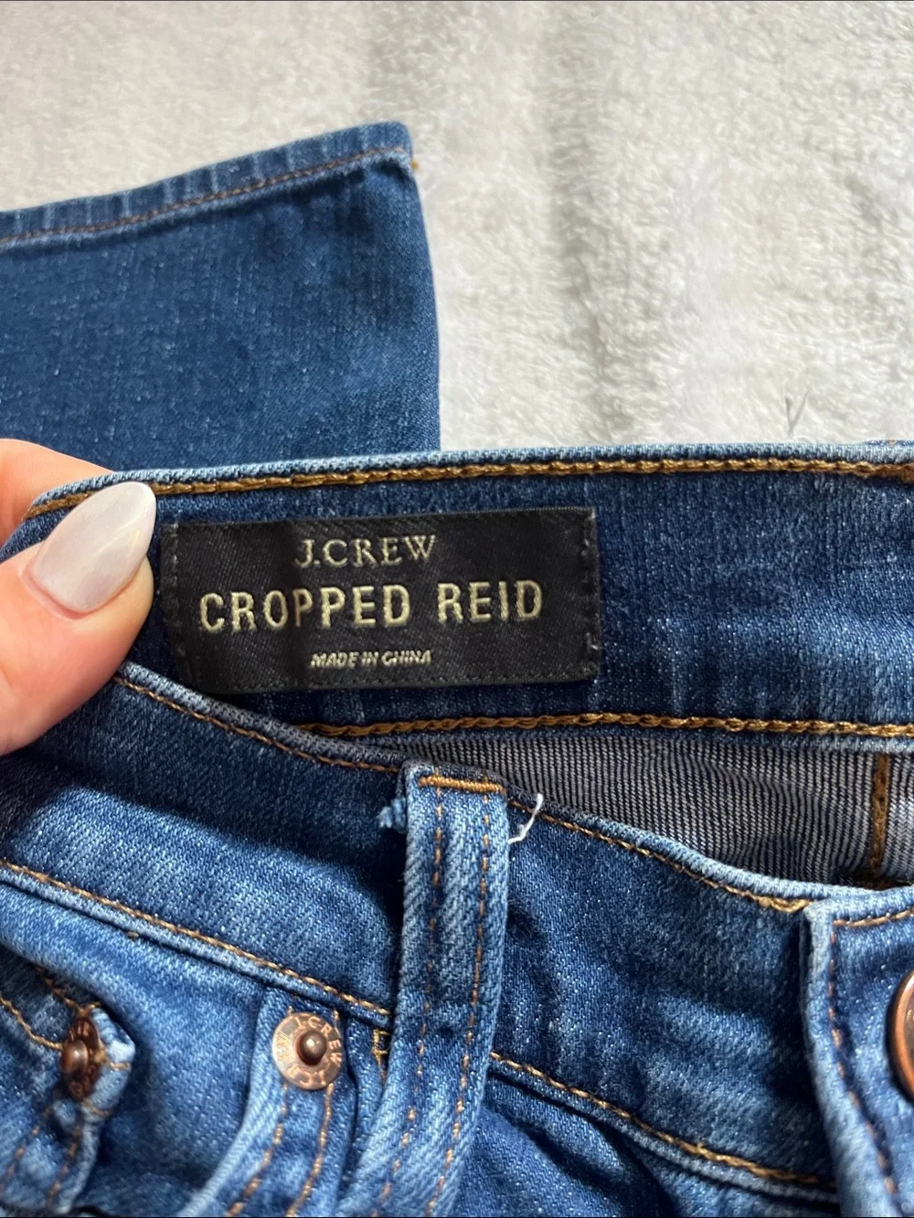 J. Crew Mid-Blue Cropped Ankle Jeans